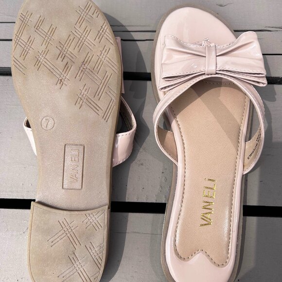 Vaneli Dress Sandal - Patent Leather with bow - Size 7 - Picture 4 of 4